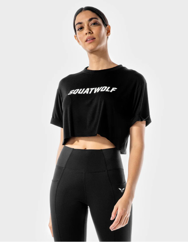 Iconic crop tee (SQUATWOLF)