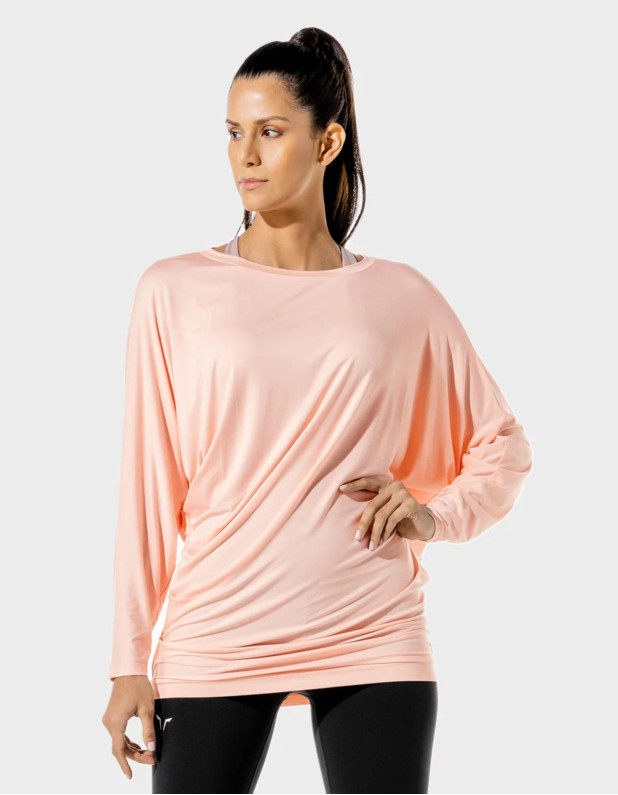 Women's Fitness Drape LS Tee  (SQUATWOLF)