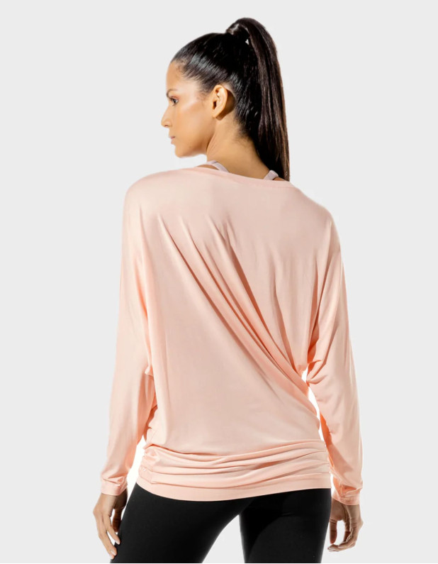 Women's Fitness Drape LS Tee  (SQUATWOLF)