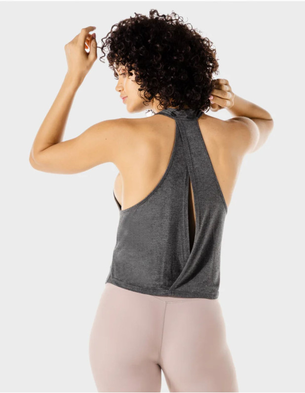 Women's Fitness Wrap-Back Tank (SQUATWOLF)